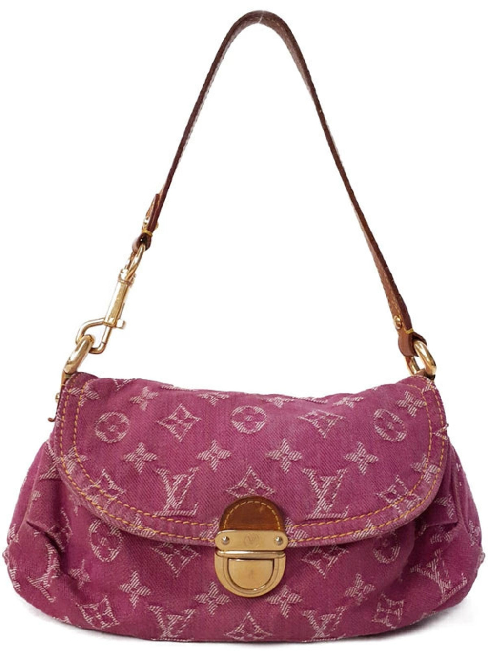 Louis Vuitton Monogram Denim Pleaty Hobo Bag